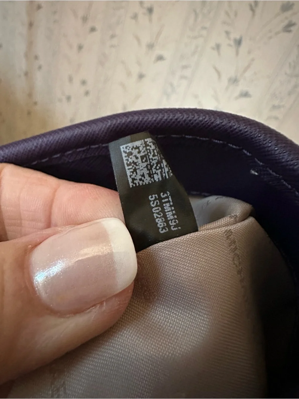 Michael Kors Purple Studded Leather Tote